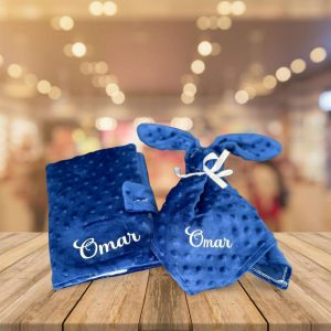 Ensemble carnet de santé & doudou personnalisé