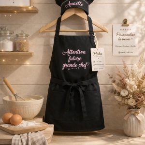Ensemble tablier et toque personnalisés
